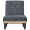 vidaXL Chaise Lounge Dark grey Velvet, plywood One size
