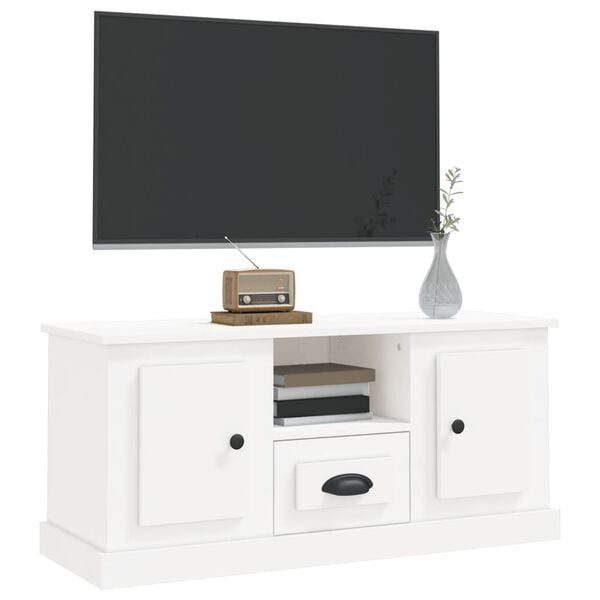 vidaXL TV Cabinet White Engineered wood Standard TV Cabinet