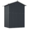 vidaXL Garden Shed Anthracite Galvanized Steel Medium Garden Shed