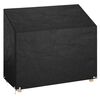 vidaXL Garden Bench Cover Black Polyethylene, Aluminum