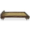 vidaXL Bamboo Bed Dark Brown Bamboo and Natural Rattan 55.1x78.7in Double