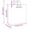 vidaXL Paper Bags 50 pcs with Handles Pink 45x17x48 cm