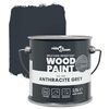 vidaXL Wood Paint Grey 6.50 x 6.50 x 6.26 in Wall Print
