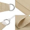 vidaXL Sunshade Sail Oxford Fabric Rectangular 9.8x19.7' Beige