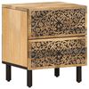 vidaXL Bedside Cabinets 2 pcs 15.7"x13"x18.1" Solid Wood Mango