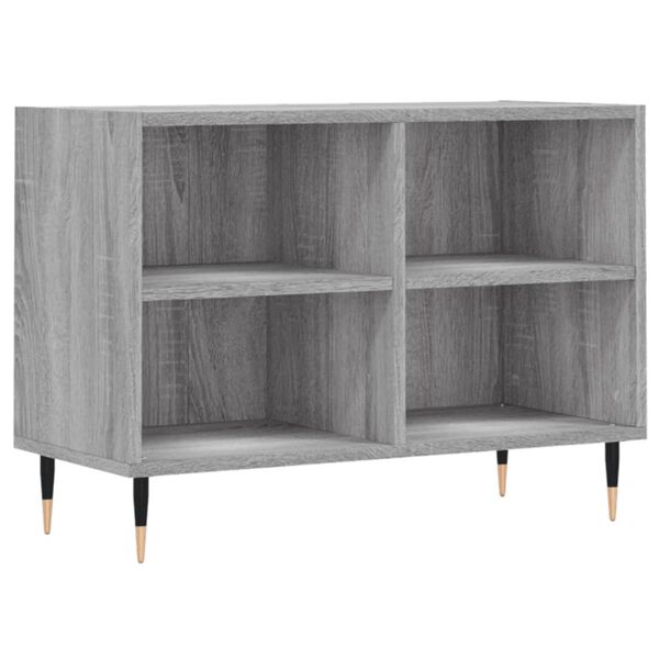 vidaXL TV Cabinet Grey Sonoma Engineered wood, Iron