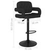 vidaXL Bar Stool Set of 2 Black