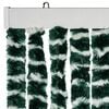 vidaXL Fly Curtain Green and White 39.4x78.7" Chenille