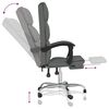 vidaXL Reclining Office Chair Dark Gray