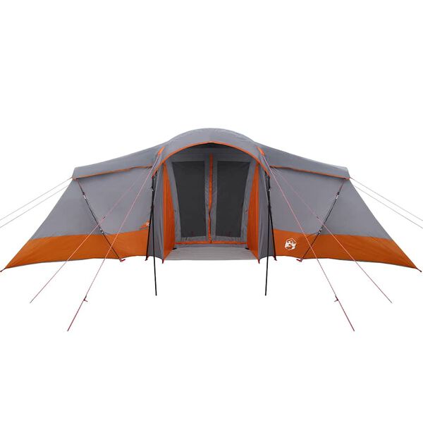 vidaXL Tents with Roof Gray and orange 721 x 335 x 212 cm Polyester