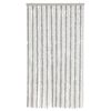 vidaXL Fly Curtain Light Grey and White 39.4x86.6" Chenille