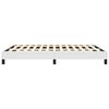 vidaXL Bed Frame White Faux leather, Plywood, Engineered wood Full