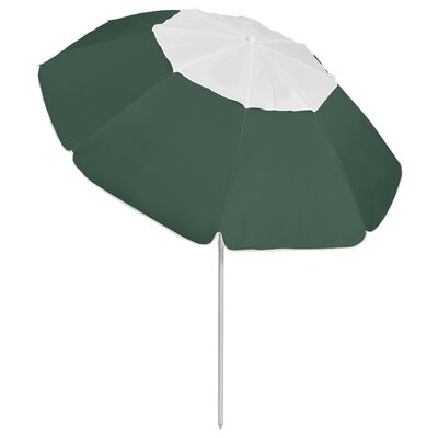 vidaXL Beach Umbrella Green 118.1"