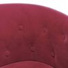 vidaXL Tub Chair Wine Red Velvet