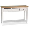 vidaXL Console Table White and brown