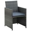 vidaXL Patio Sofa Set Set of 4 Gray