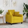 vidaXL Sofa Chair Light yellow Fabric (100% polyester), metal, textilene