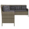 vidaXL Garden Sofa Grey