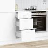 vidaXL Bottom Cabinet White Engineered wood Standard Adjustable Feet