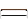 vidaXL Coffee Table Brown Oak Engineered Wood, Steel Medium
