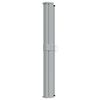 vidaXL Side Awning Cream screen, Grey stand