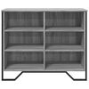vidaXL Sideboard Grey Sonoma Engineered wood, metal Medium Sideboard