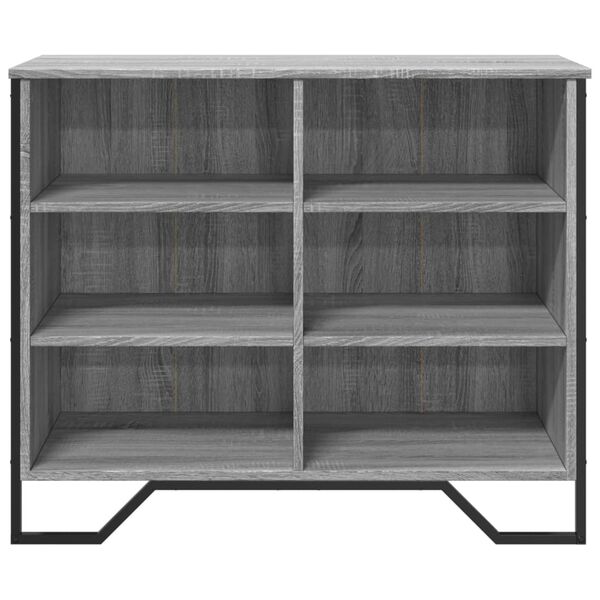 vidaXL Sideboard Grey Sonoma Engineered wood, metal Medium Sideboard