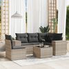 vidaXL Garden Sofa Set Light Gray