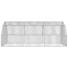 vidaXL Chicken Run Galvanized Steel Large Durable Chicken Run