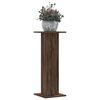 vidaXL Plant Stands 2 pcs Brown Oak 11.8x11.8x31.5" Engineered Wood