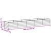 vidaXL Garden Raised Bed Silver Galvanized steel 157.5 x 31.5 x 17.7 in