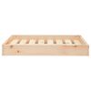 vidaXL Dog Bed Natural Wood Solid pine wood Medium Minimalistic