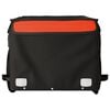 vidaXL Bike Trailer Black and Orange 66.1 lb Iron