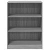 vidaXL Wardrobe Grey Sonoma Engineered Wood Compact Wardrobe