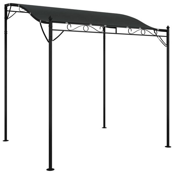 vidaXL Canopy Anthracite Polyester with PA coating, Powder-Coated Steel
