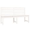 vidaXL Garden Bench White Solid Pine Wood Large Classic/Traditional