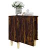 vidaXL Bed Cabinet Set of 2 Smoked oak