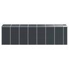 vidaXL Garden Shed Anthracite Galvanized Steel Large Garden Shed