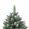 vidaXL Artificial Christmas Tree with 300 LEDs Green 94.49 in