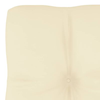 vidaXL Pallet Sofa Cushion Cream 19.7"x15.7"x3.9"