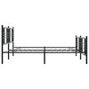 vidaXL Metal Bed Frame without Mattress with Footboard Black 70.9"x78.7"