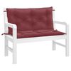 vidaXL Garden Bench Cushion Melange Wine Red 100% Polyester