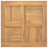 vidaXL Table Top Teak Solid Teak Wood 19.7 x 19.7 in Durable Table Top