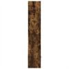 vidaXL Bookcase Smoked oak Engineered wood Tall Bookcase Rectangular