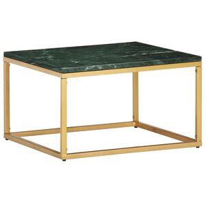 vidaXL Coffee Table Green, Brass