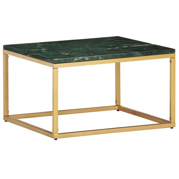 vidaXL Coffee Table Green, Brass