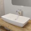 Luxury Ceramic Basin Rectangular Sink White 28"x15.4"