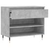 vidaXL Shoe Cabinet Concrete Grey Engineered wood, Metal Medium