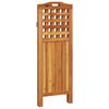 vidaXL 3-Panel Room Divider 47.8"x0.8"x45.3" Solid Wood Acacia