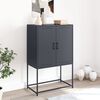 vidaXL Highboard Anthracite Steel 27.0x15.2x42.1 in Highboard